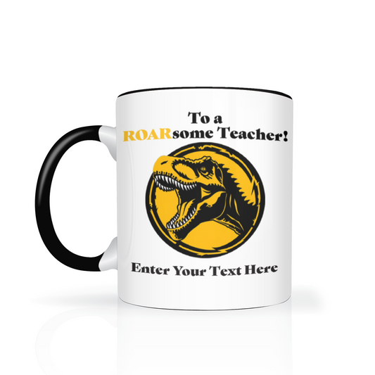 To A ROARsome Teacher Two Tone Mug