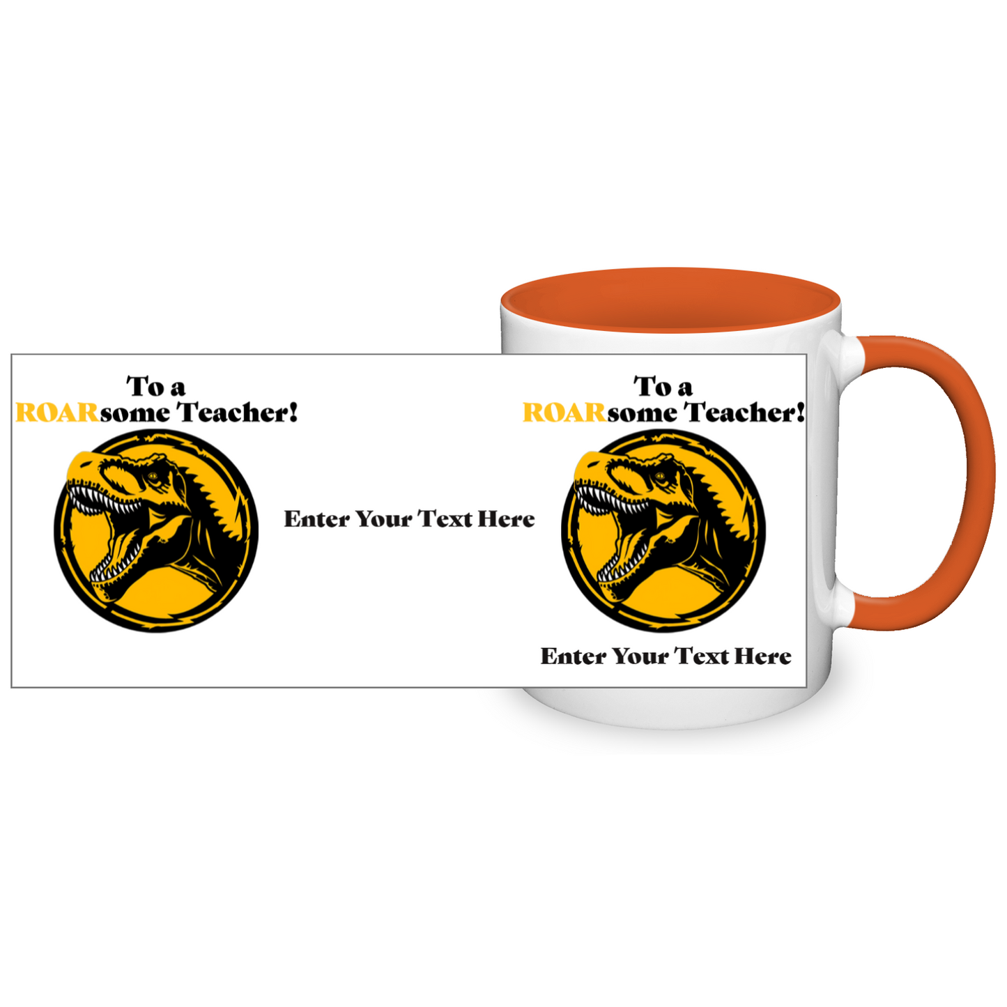 To A ROARsome Teacher Two Tone Mug