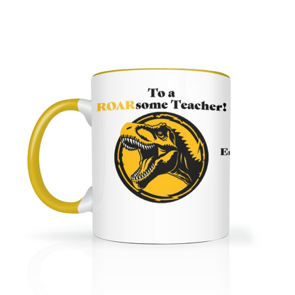 To A ROARsome Teacher Two Tone Mug