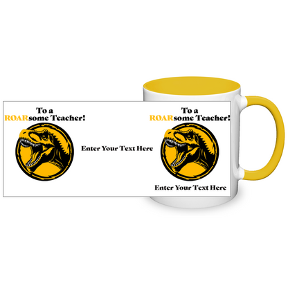 To A ROARsome Teacher Two Tone Mug