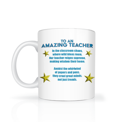 To An Amazing Teacher Two Tone Mug