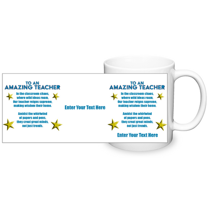 To An Amazing Teacher Two Tone Mug