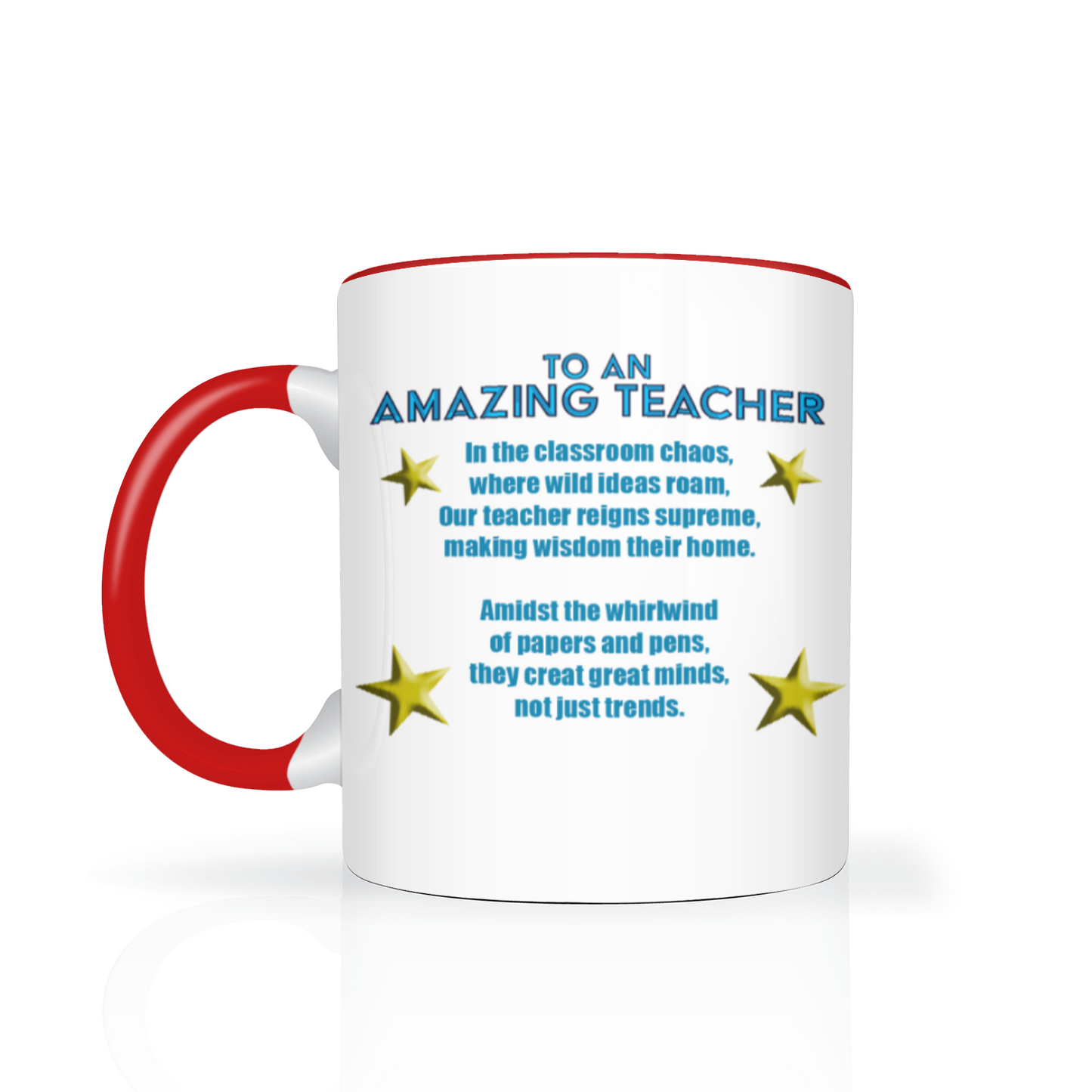 To An Amazing Teacher Two Tone Mug