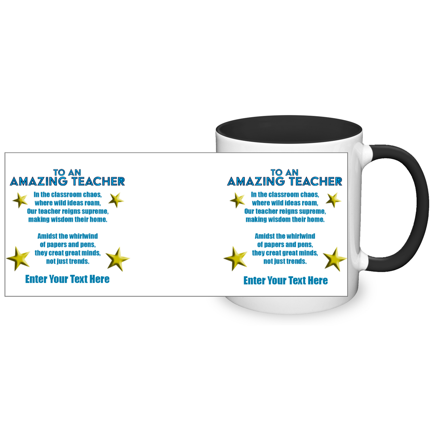 To An Amazing Teacher Two Tone Mug