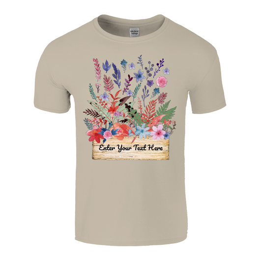 Floral Explosion Personalized T-Shirt