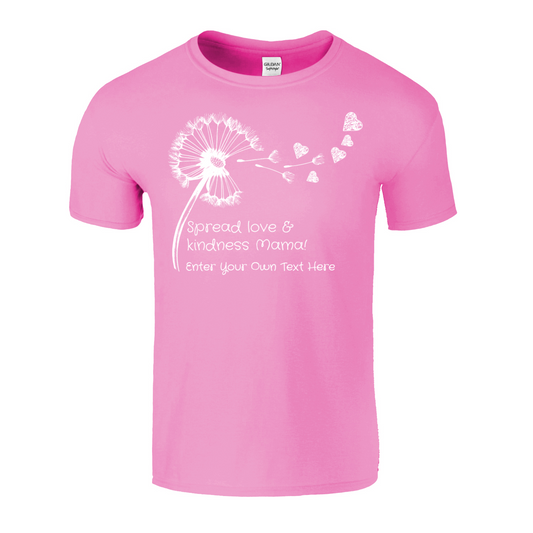 Spread Love and Kindness Mama Personalized T-Shirt