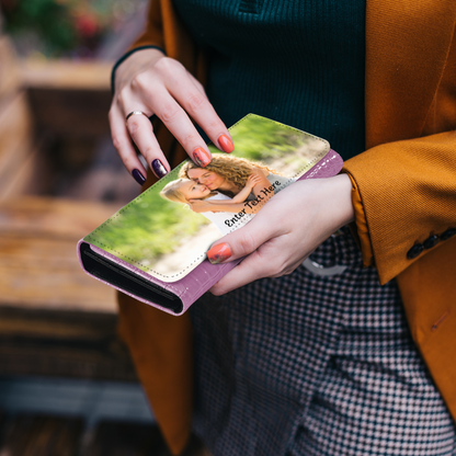 Personalized Photo Upload Faux Crocodile Skin Ladies Purse