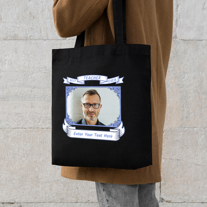 Best Teacher Ever Personalized Tote Bag