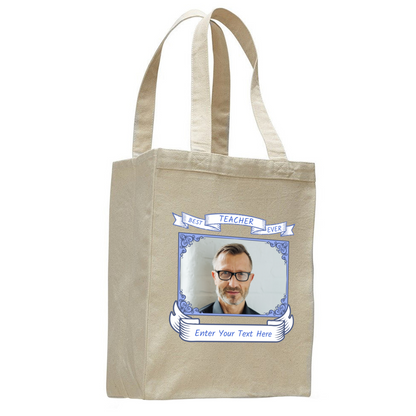 Best Teacher Ever Personalized Tote Bag