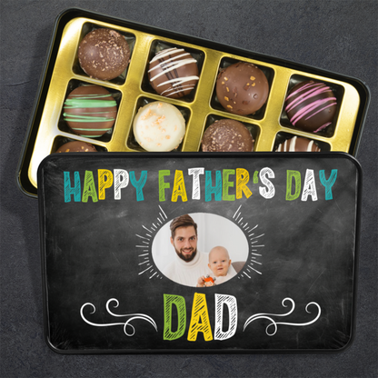 Happy Father's Day Tin Of Handmade Chocolates