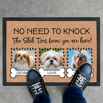 No Need To Knock These Shih Tzus Know You Are Here With 3 Dogs Names &  3 Photo Uploads