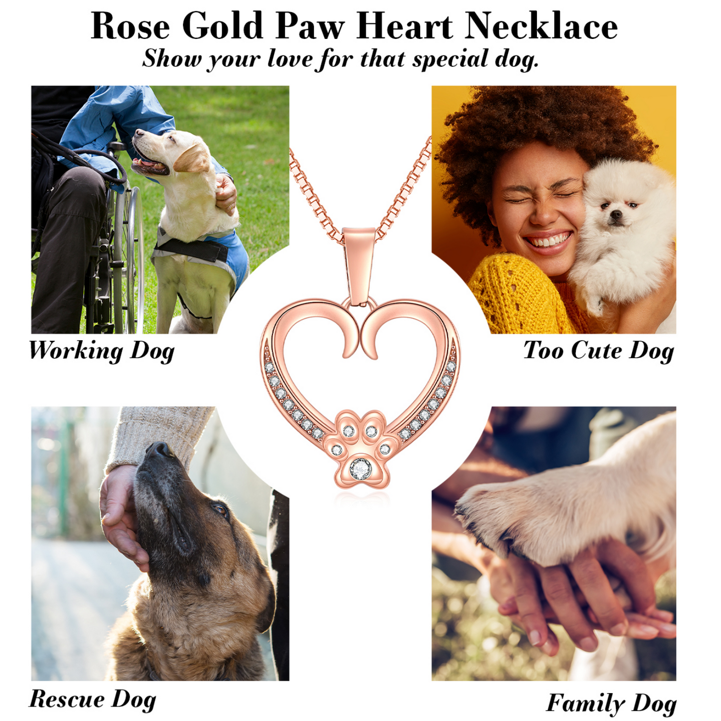 Worlds Best French Bulldog Mom Paw Heart Pendant