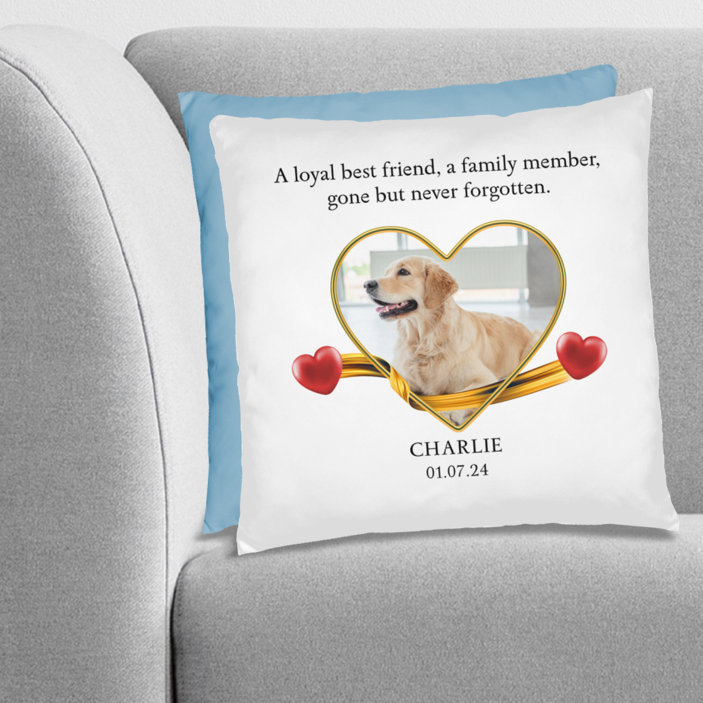 Personalized Pet Memorial Labrador Pillow