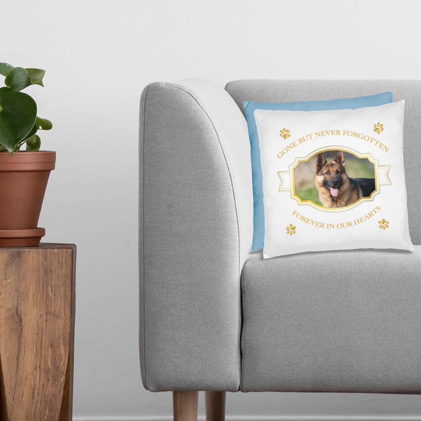 Personalized Pet Memorial German Shepherd Pillow