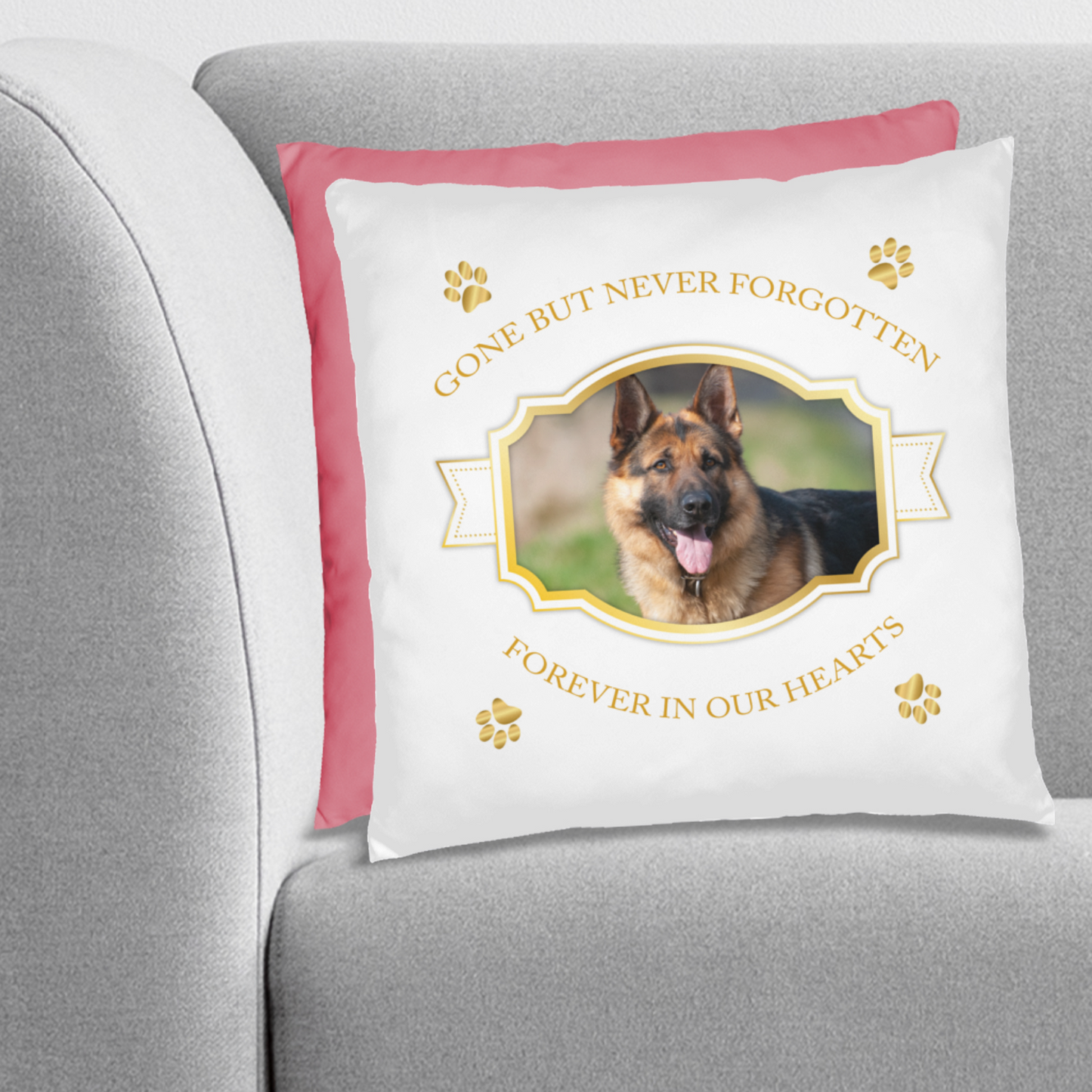 Personalized Pet Memorial German Shepherd Pillow