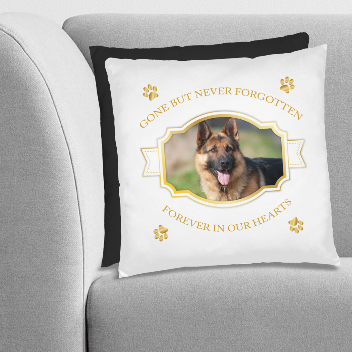 Personalized Pet Memorial German Shepherd Pillow