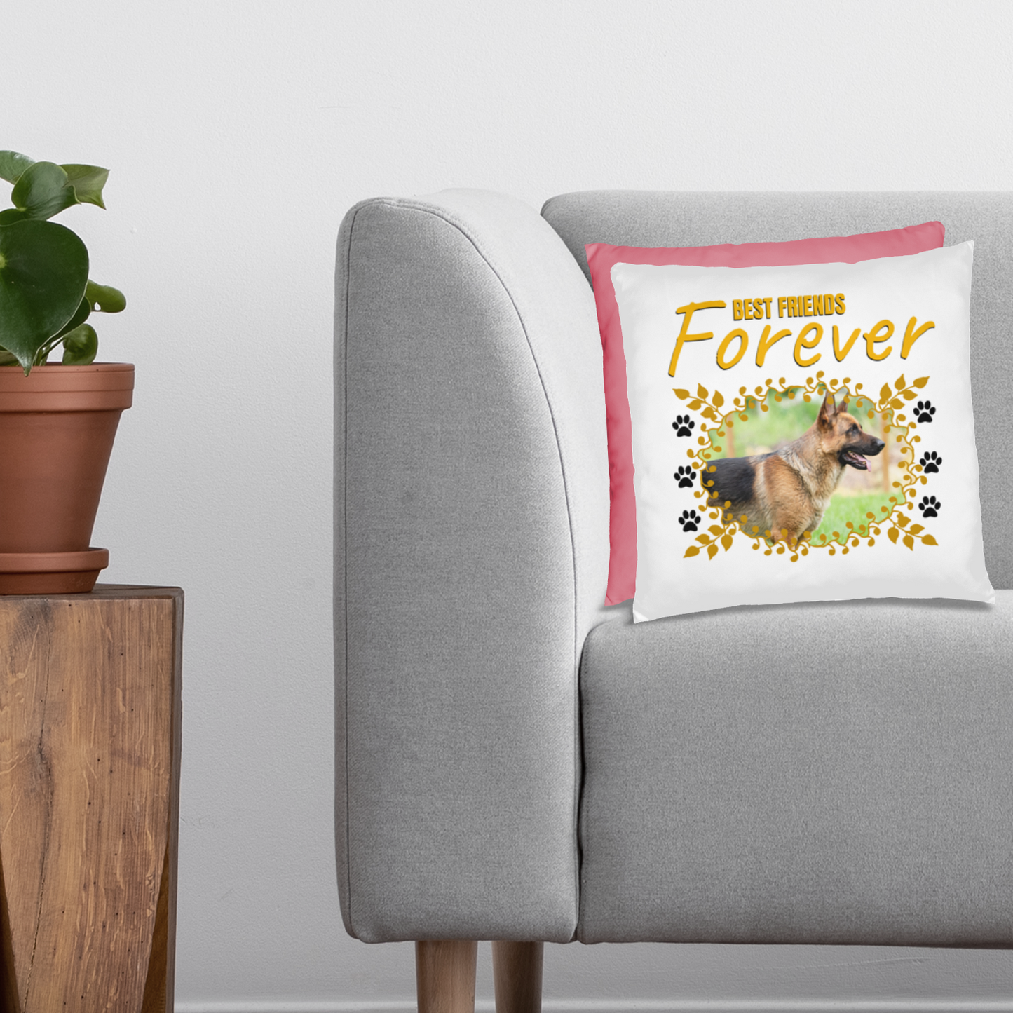 Personalized Pet Best Friend German Shepherd  Pillow