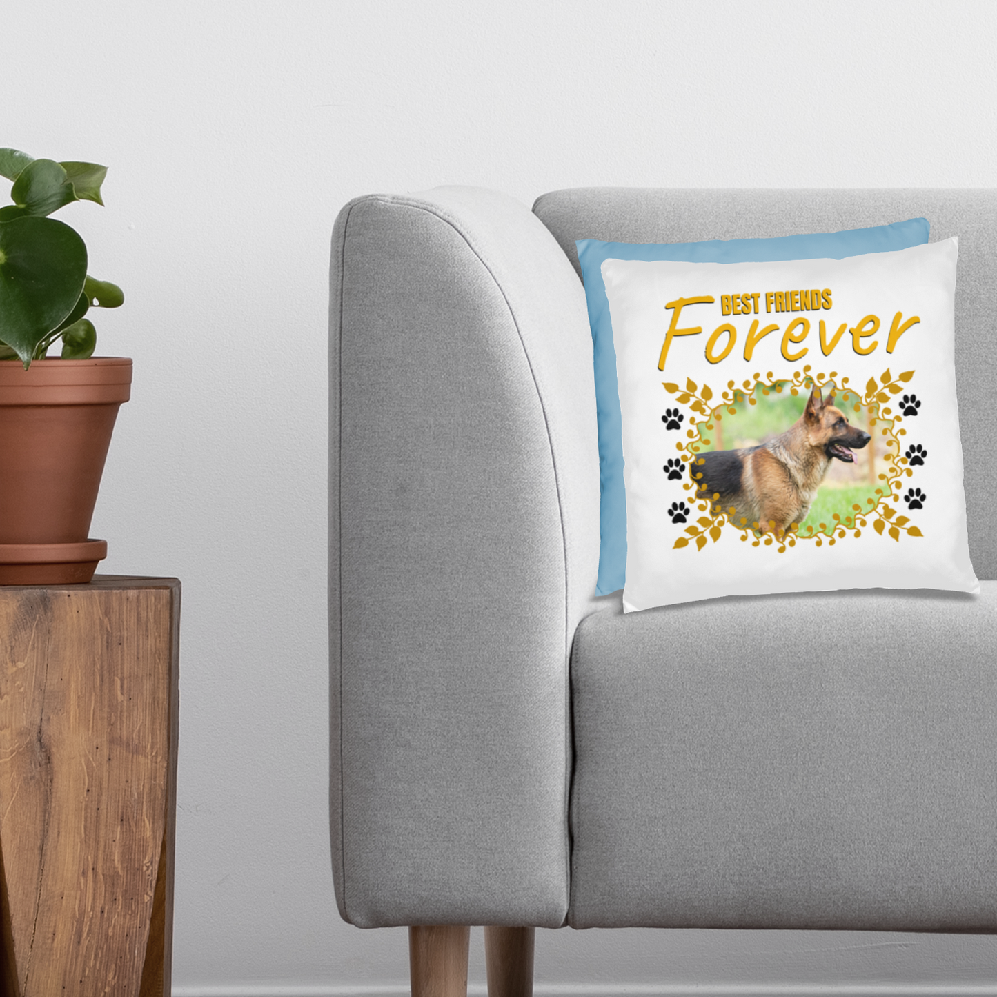 Personalized Pet Best Friend German Shepherd  Pillow