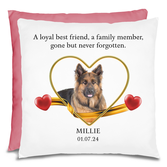 Personalized Pet Memorial German Shepherd Pillow