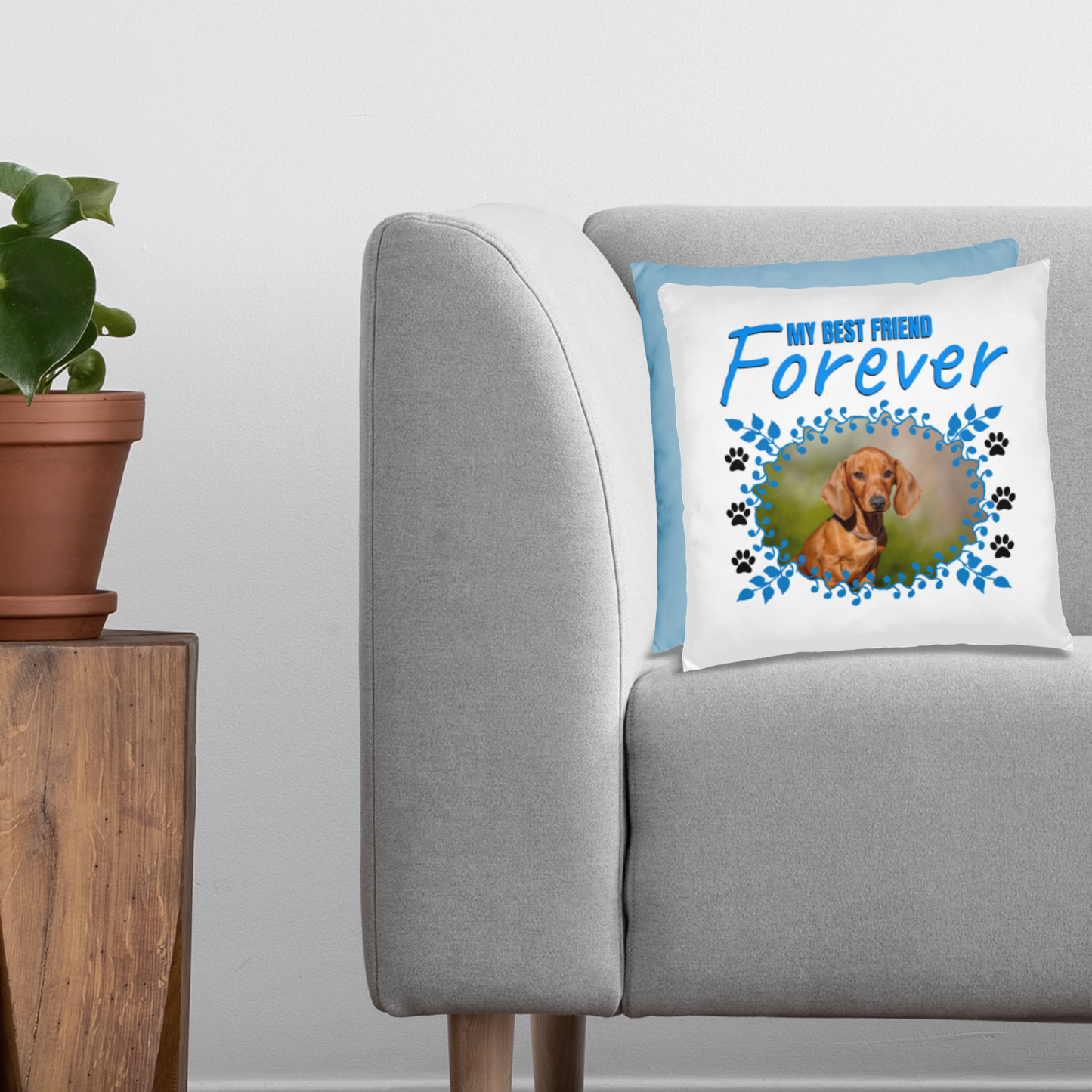 Personalized Pet Best Friend Dachshund Pillow