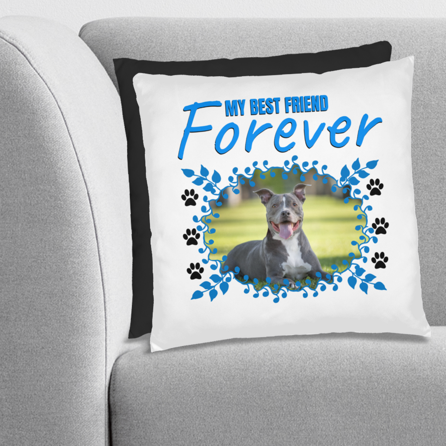 Personalized Pet Best Friend Pit bull Pillow