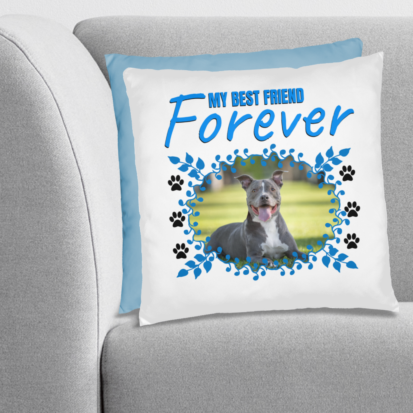 Personalized Pet Best Friend Pit bull Pillow