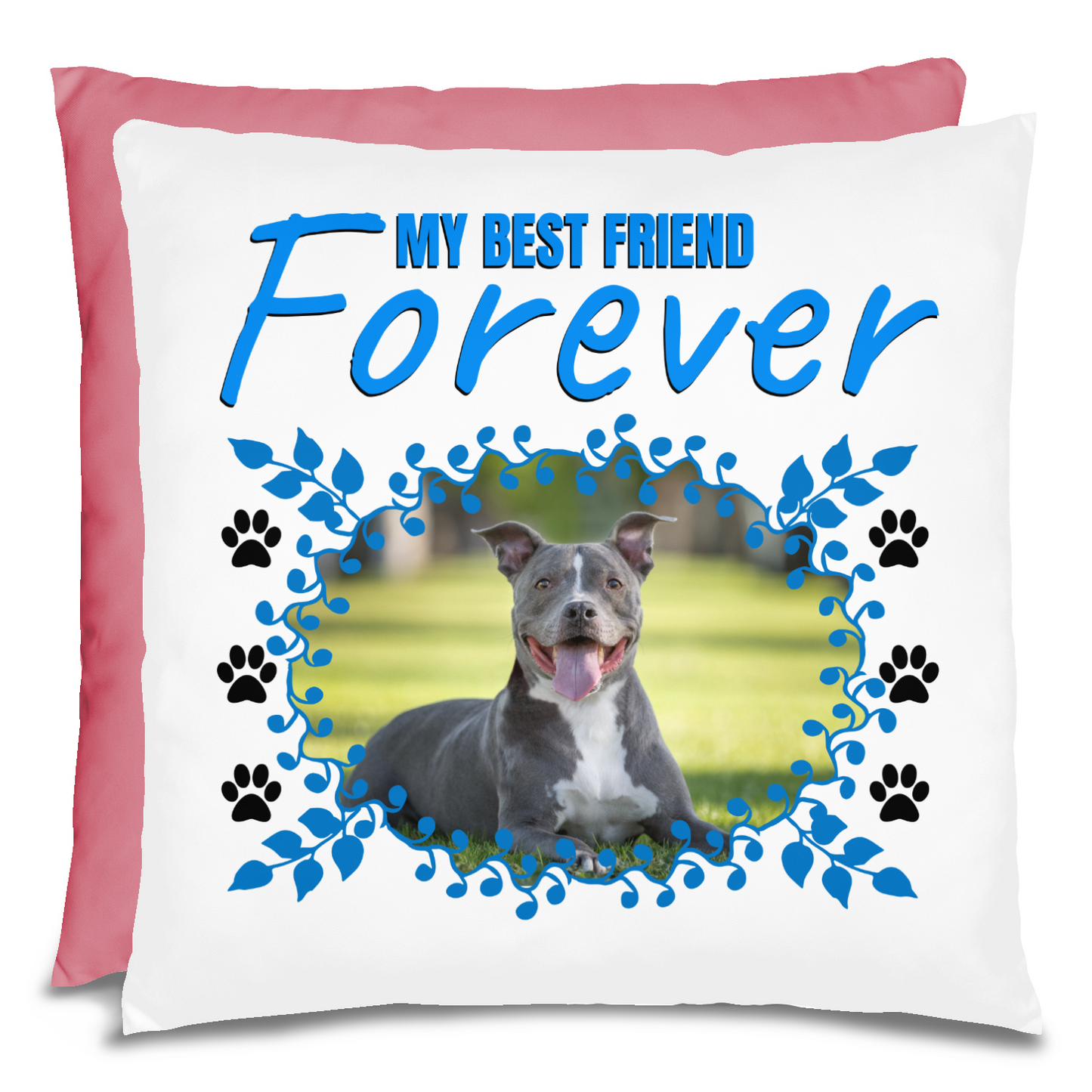 Personalized Pet Best Friend Pit bull Pillow