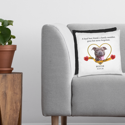 Personalized Pet Memorial Pit bull Pillow