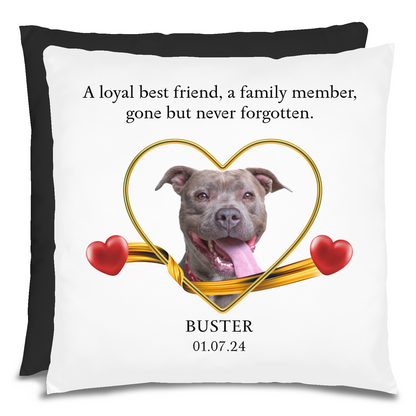 Personalized Pet Memorial Pit bull Pillow