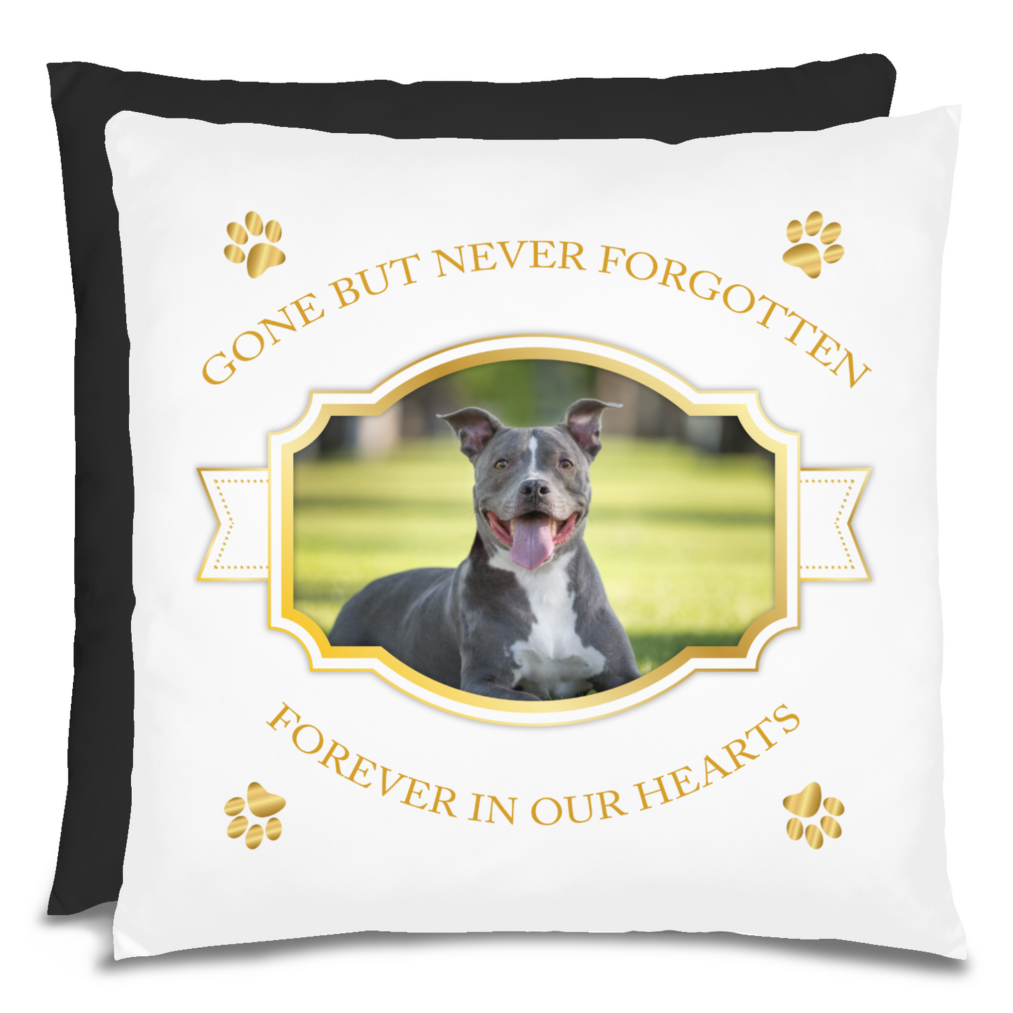 Personalized Pet Memorial Pit bull Pillow