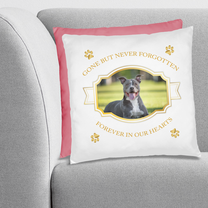 Personalized Pet Memorial Pit bull Pillow