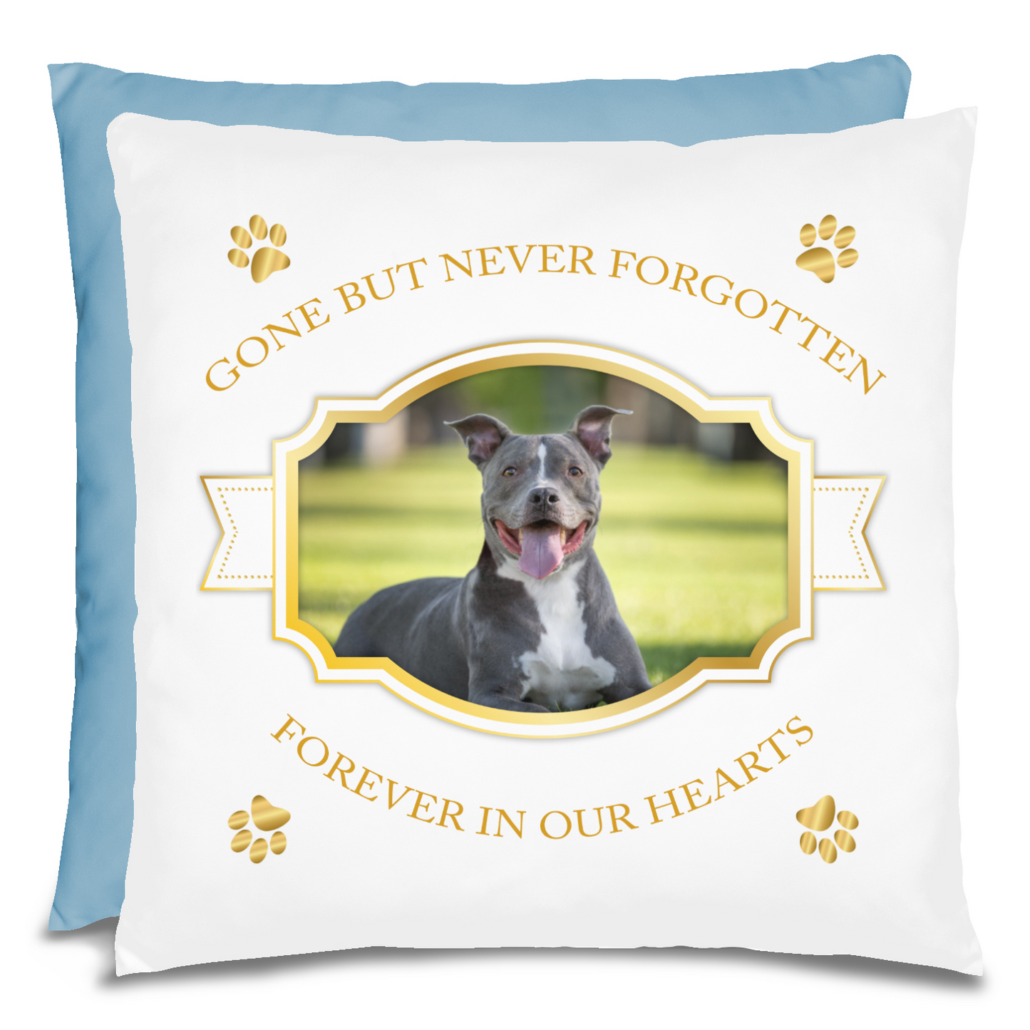 Personalized Pet Memorial Pit bull Pillow