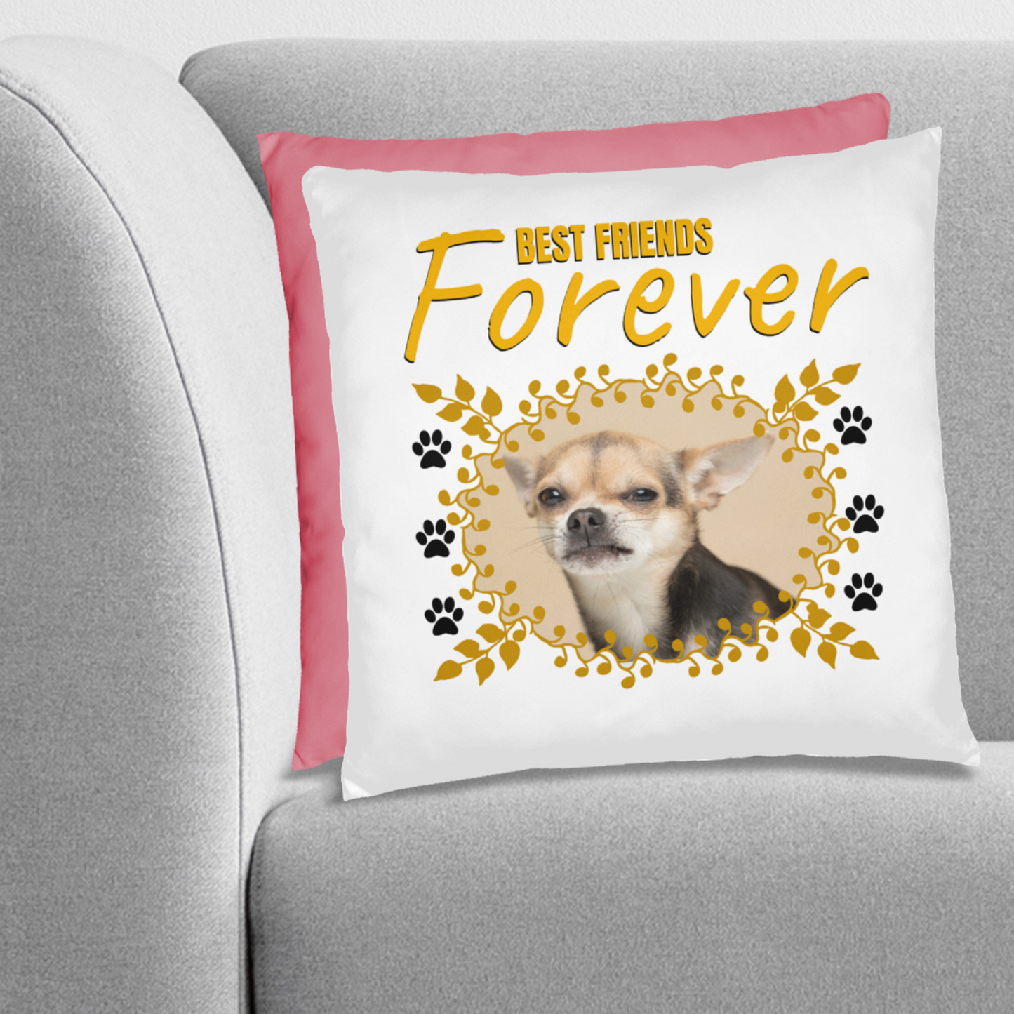 Personalized Pet Best Friend Chihuahua Pillow