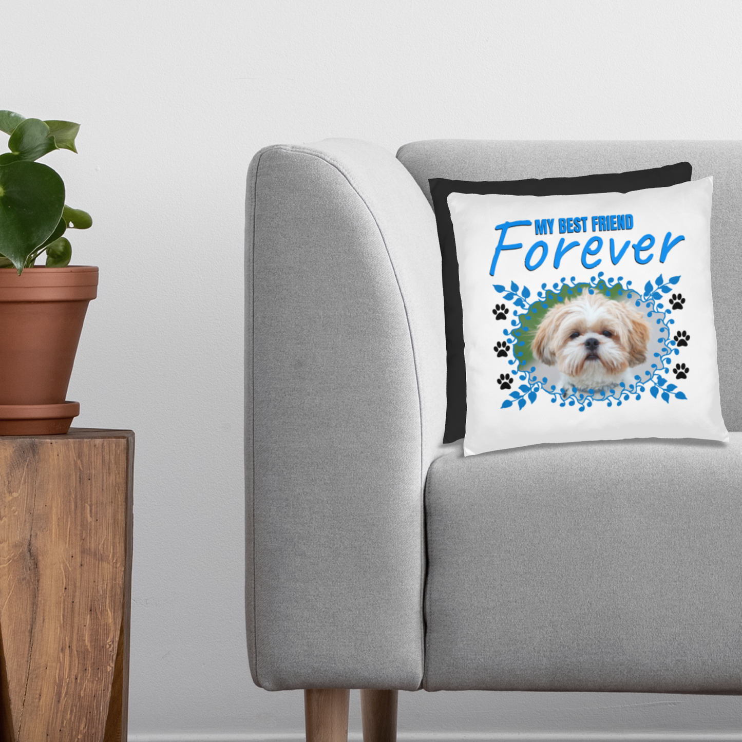 Personalized Pet Best Friend Shih Tzu Pillow