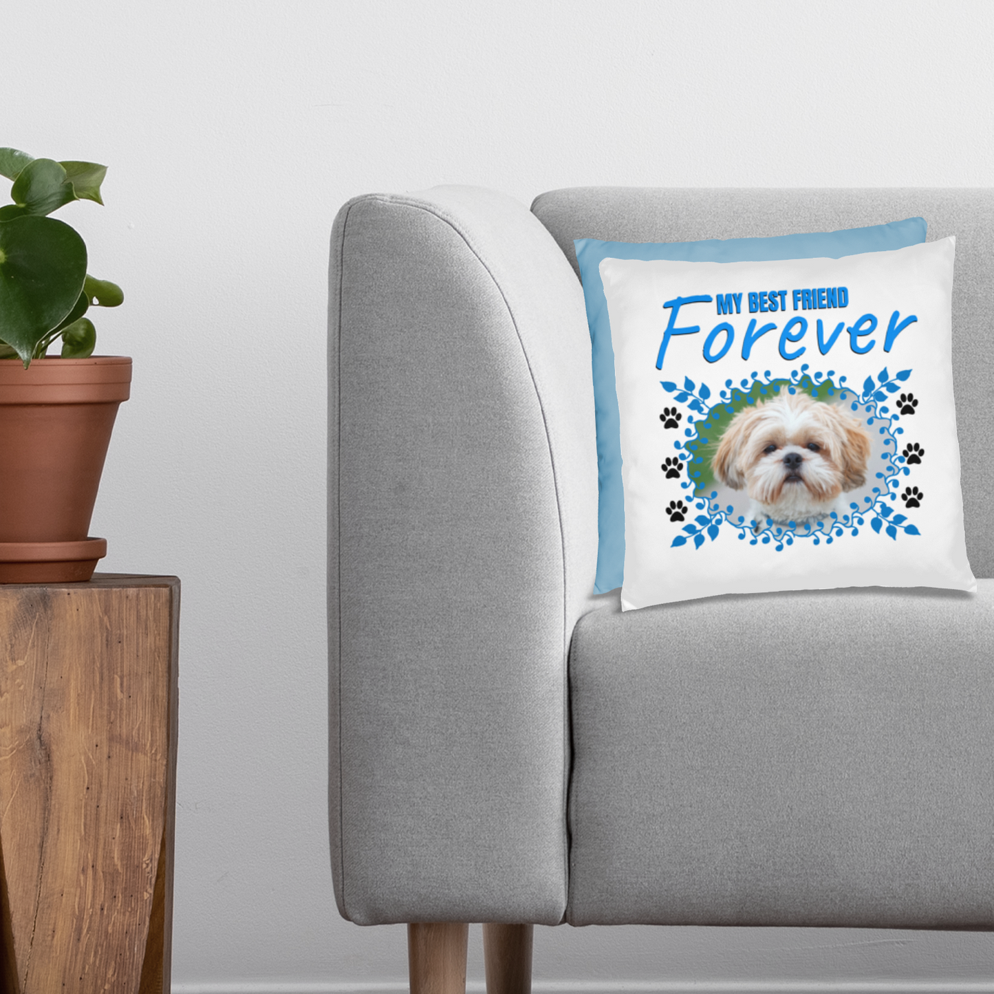 Personalized Pet Best Friend Shih Tzu Pillow