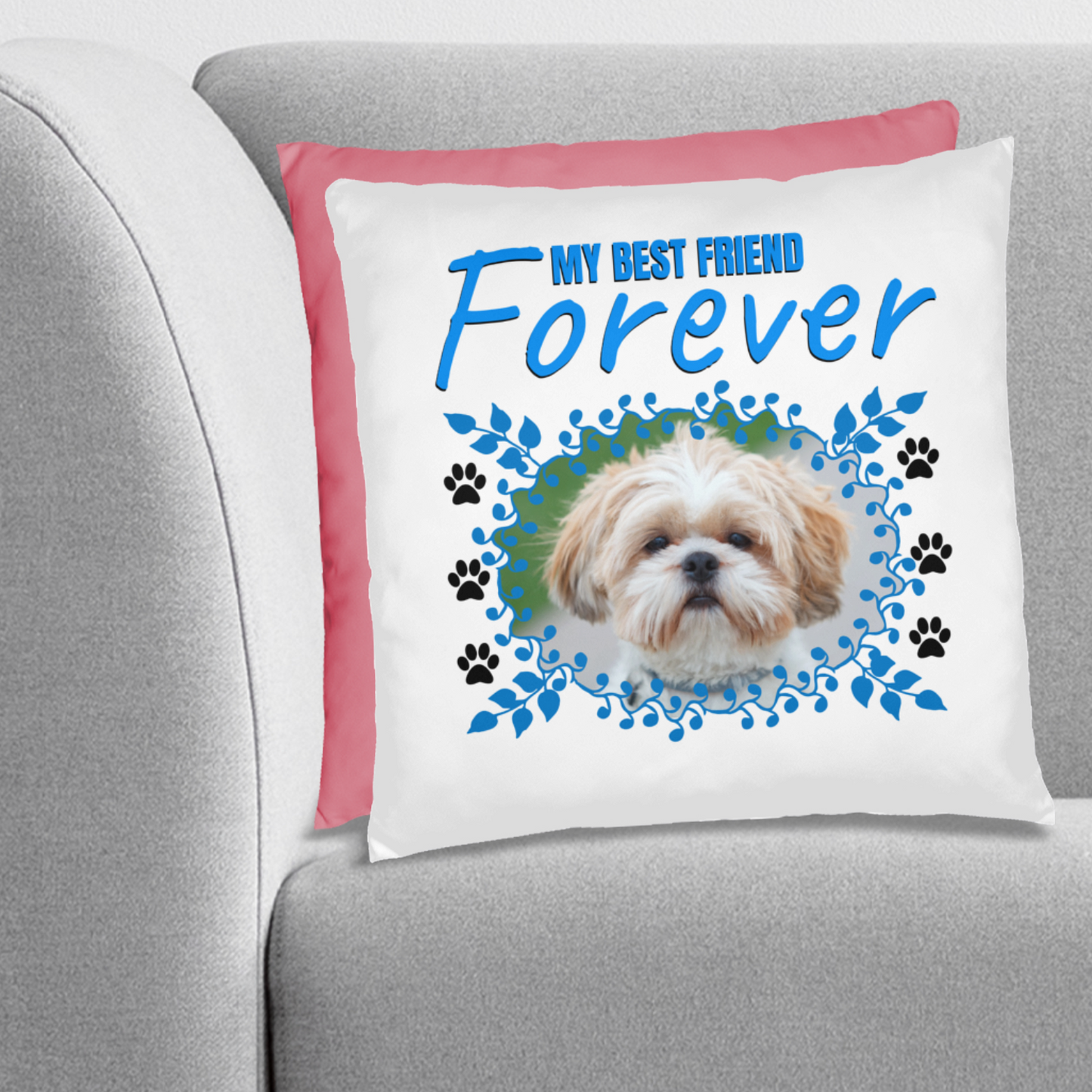 Personalized Pet Best Friend Shih Tzu Pillow