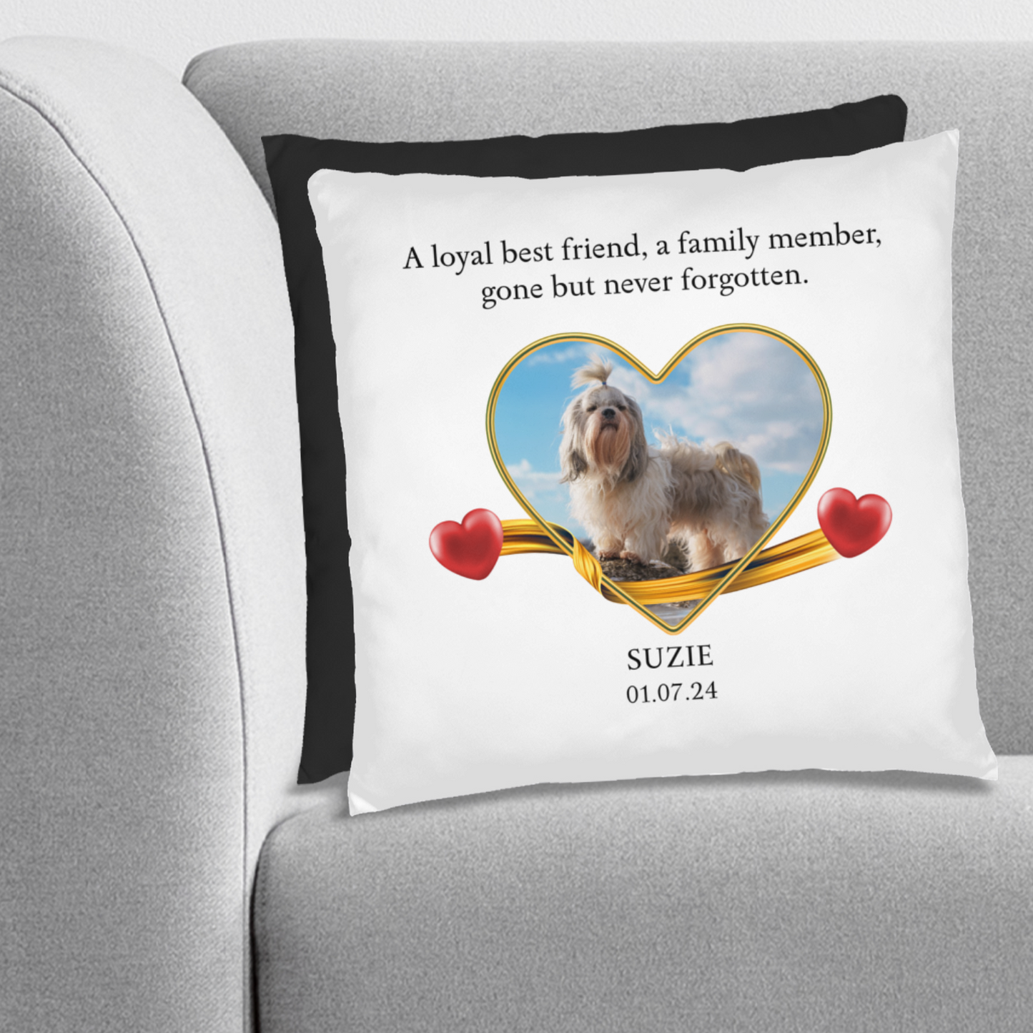 Personalized Pet Memorial Shih Tzu Pillow