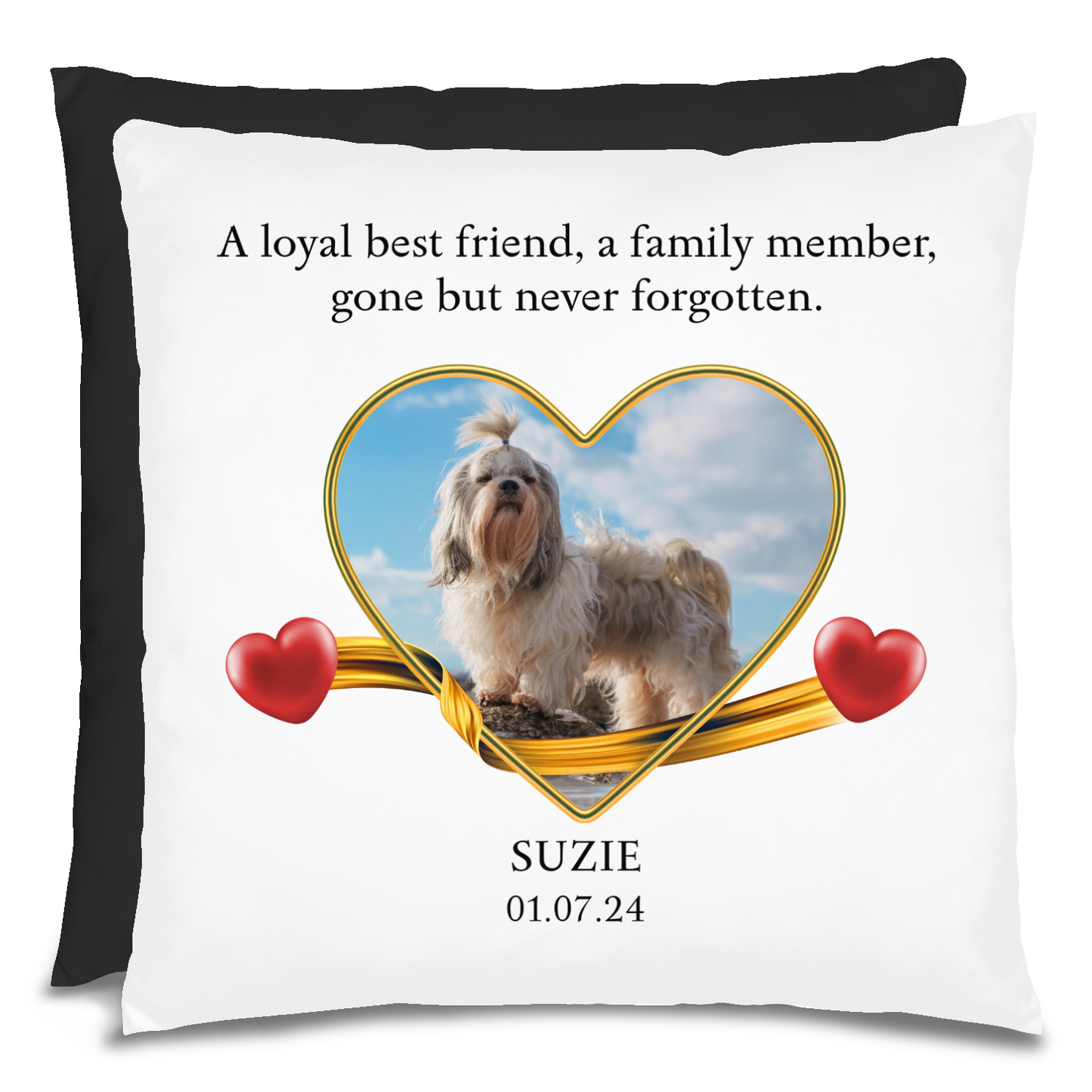 Personalized Pet Memorial Shih Tzu Pillow