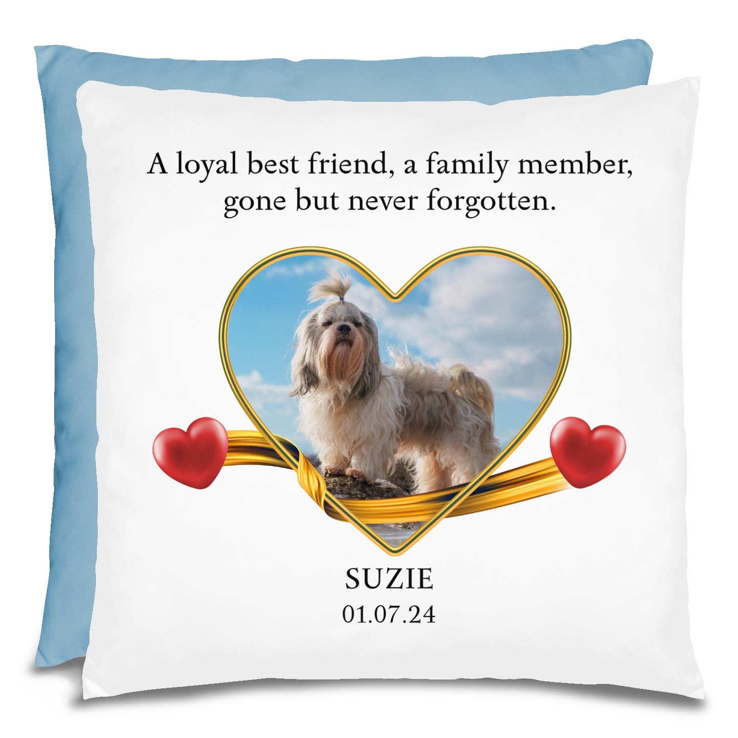 Personalized Pet Memorial Shih Tzu Pillow