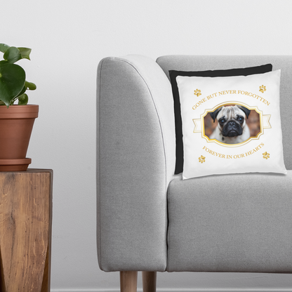 Personalized Pet Memorial Pug Pillow