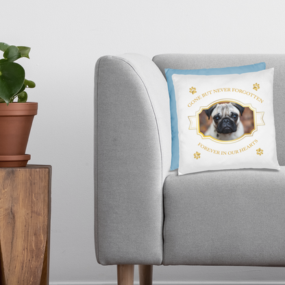 Personalized Pet Memorial Pug Pillow