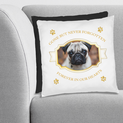 Personalized Pet Memorial Pug Pillow