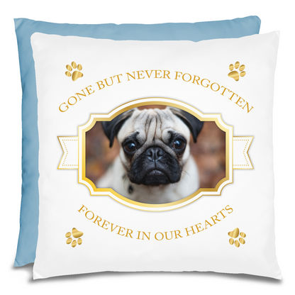 Personalized Pet Memorial Pug Pillow