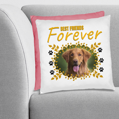 Personalized Pet Best Friend Golden Retriever Pillow