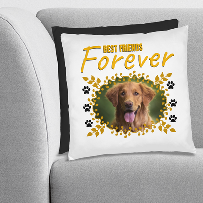 Personalized Pet Best Friend Golden Retriever Pillow