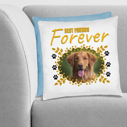 Personalized Pet Best Friend Golden Retriever Pillow