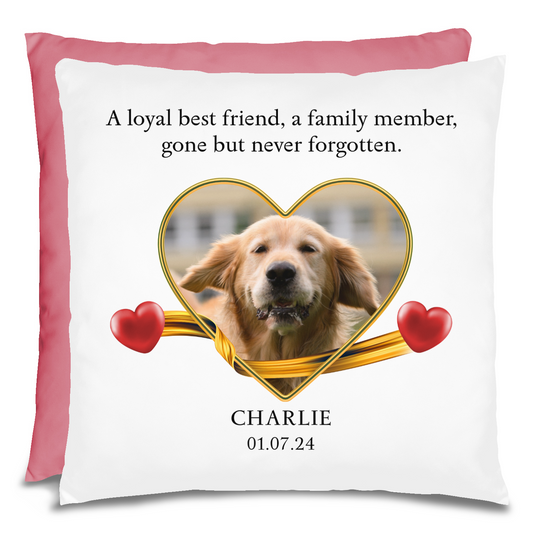 Personalized Pet Memorial Golden Retriever Pillow