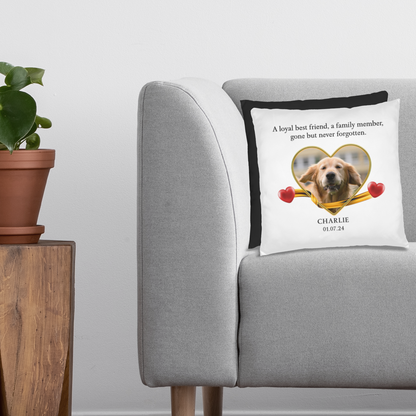 Personalized Pet Memorial Golden Retriever Pillow