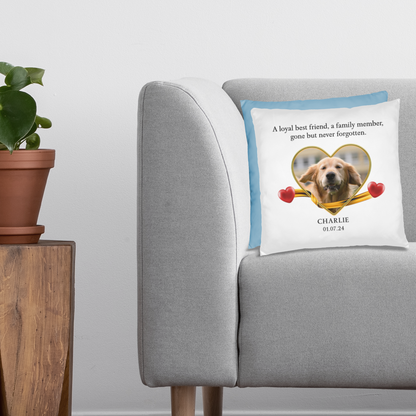 Personalized Pet Memorial Golden Retriever Pillow