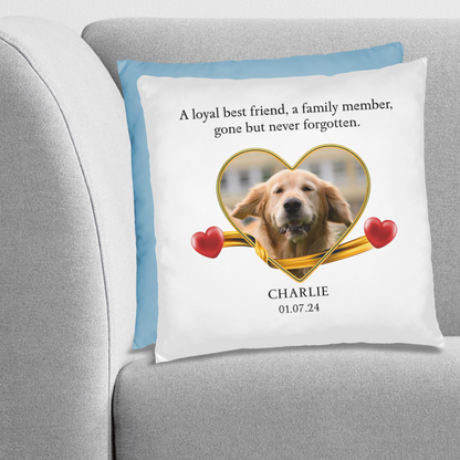 Personalized Pet Memorial Golden Retriever Pillow